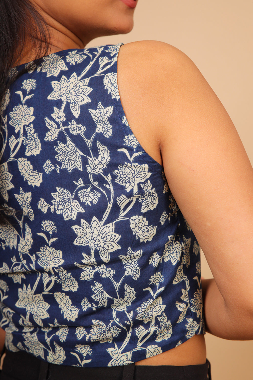 Blue Waist-coat Top