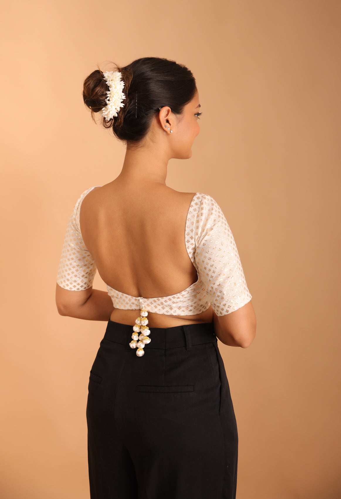 Golden Brocade Blouse