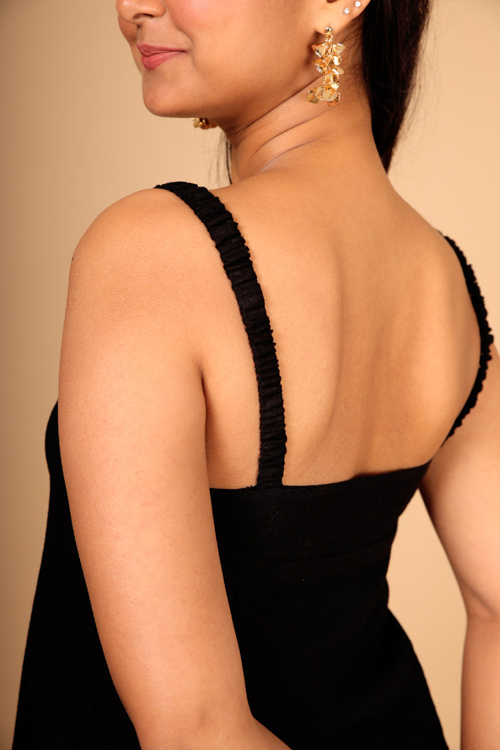 Black Slit Maxi Dress