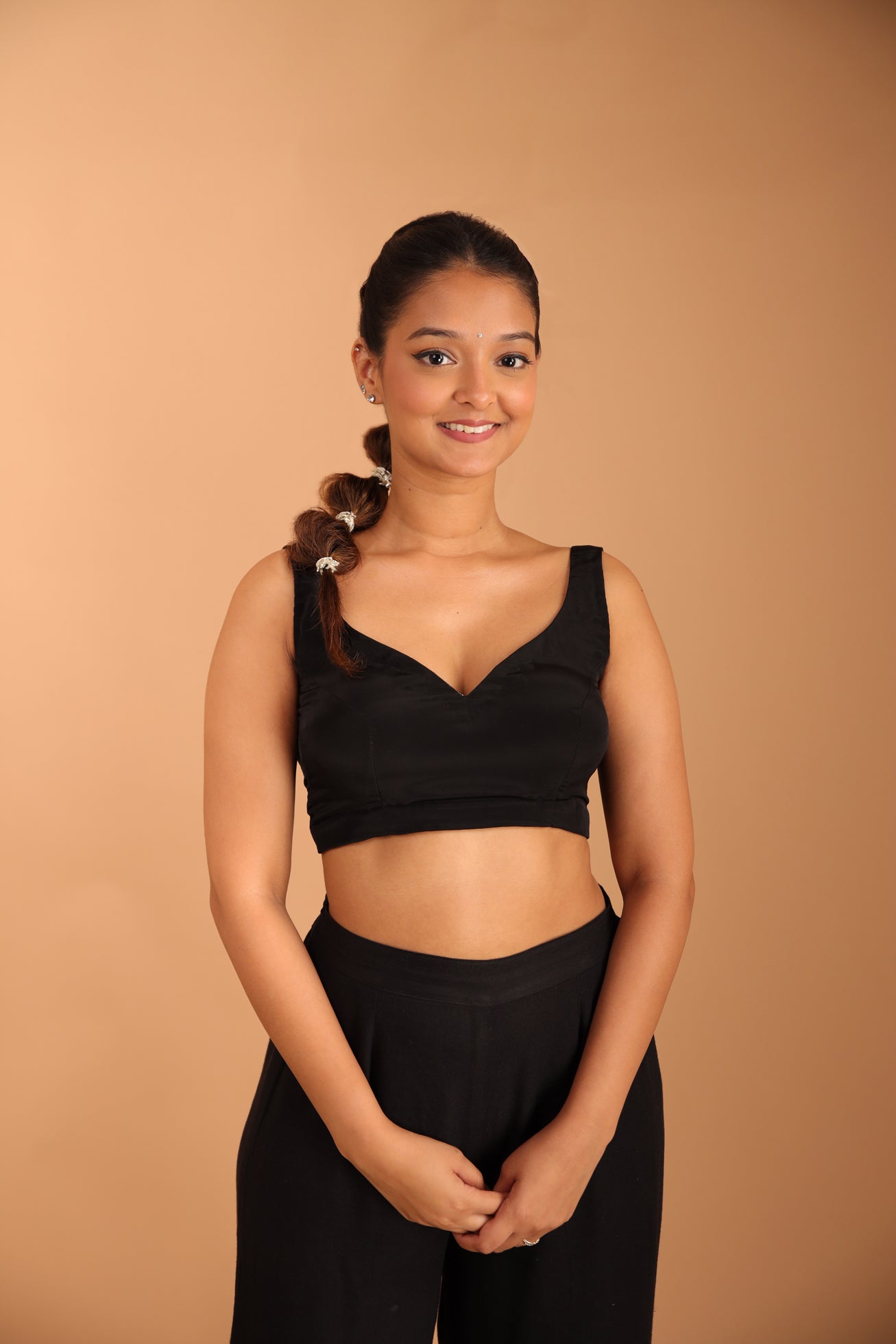 Black Betel-leaf Blouse