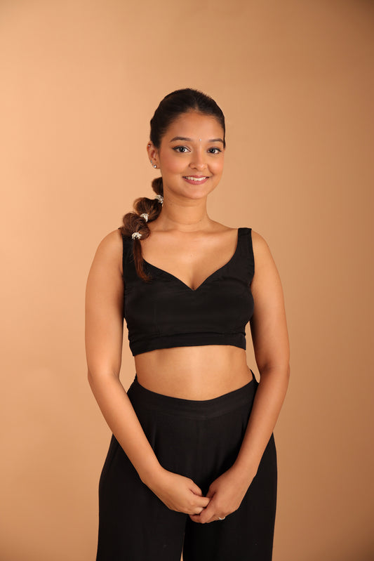 Black Betel-leaf Blouse