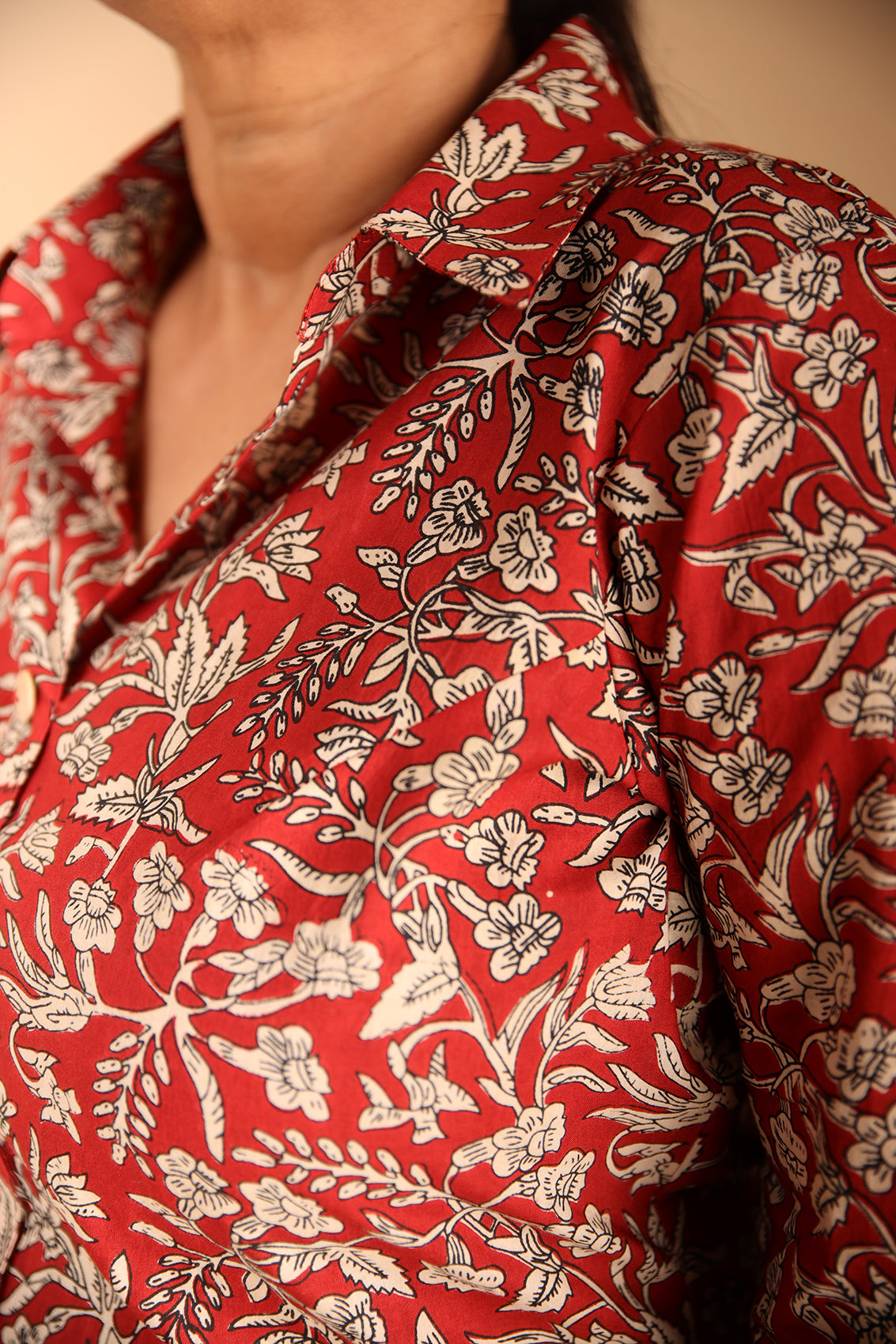 Red-Collared Lounge Wear Set