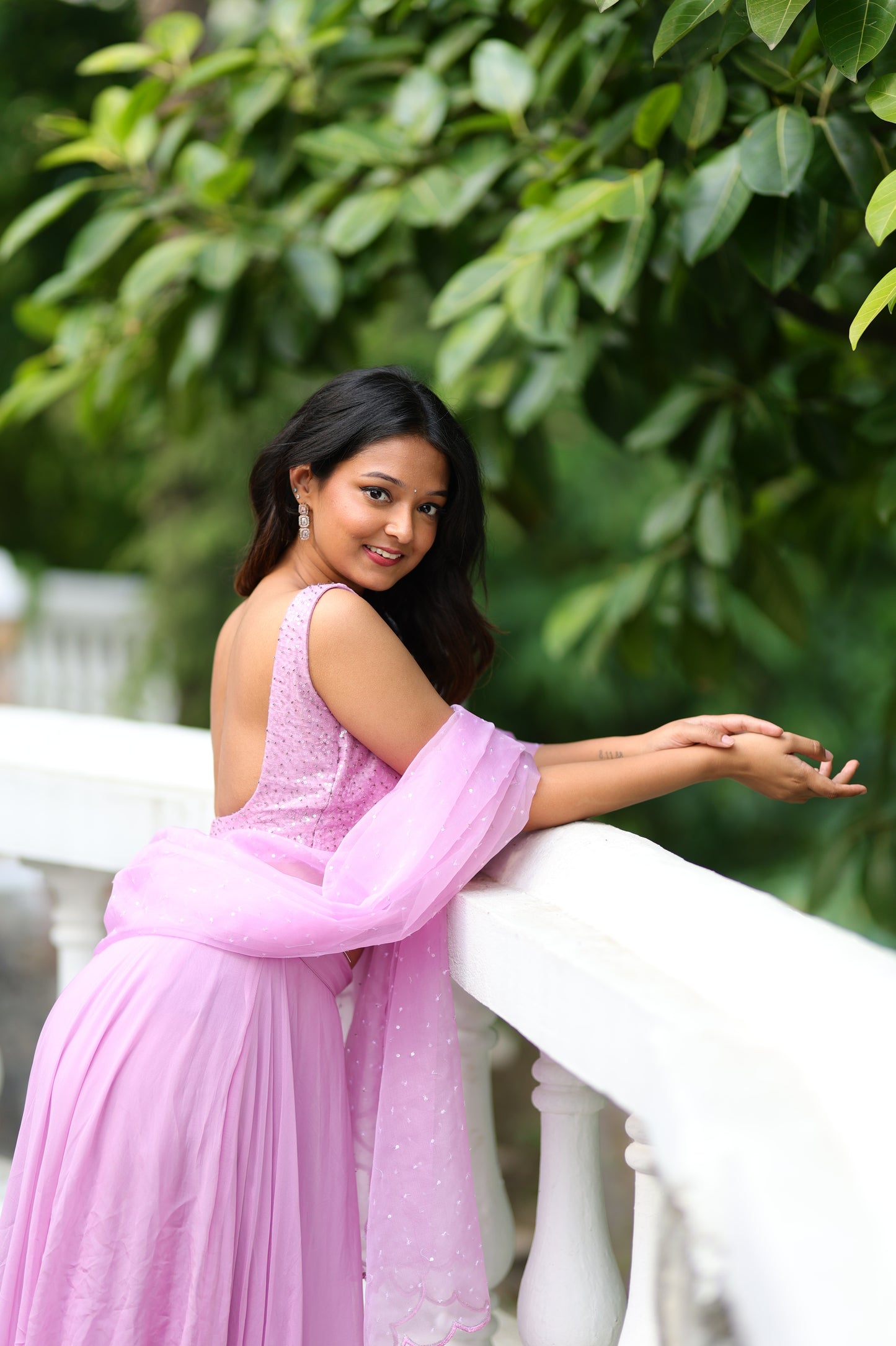 Lavender Lehenga (3-piece Set) With Customisable Blouse