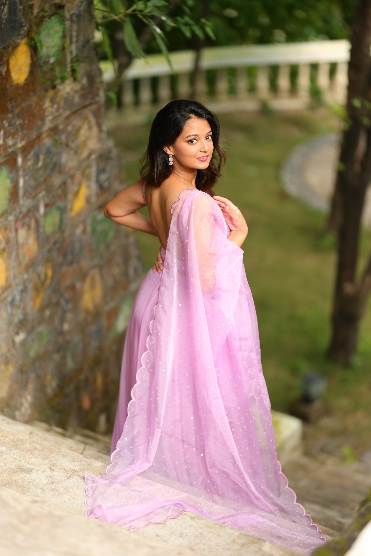 Lavender Lehenga (3-piece Set) With Customisable Blouse