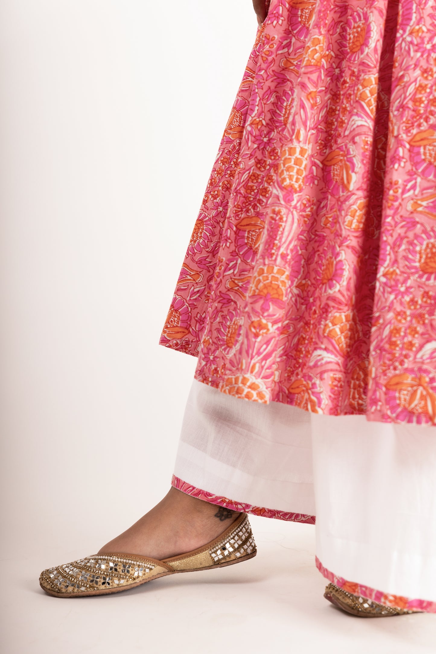 Love Garden Pink Anarkali Set(2 Piece Set)