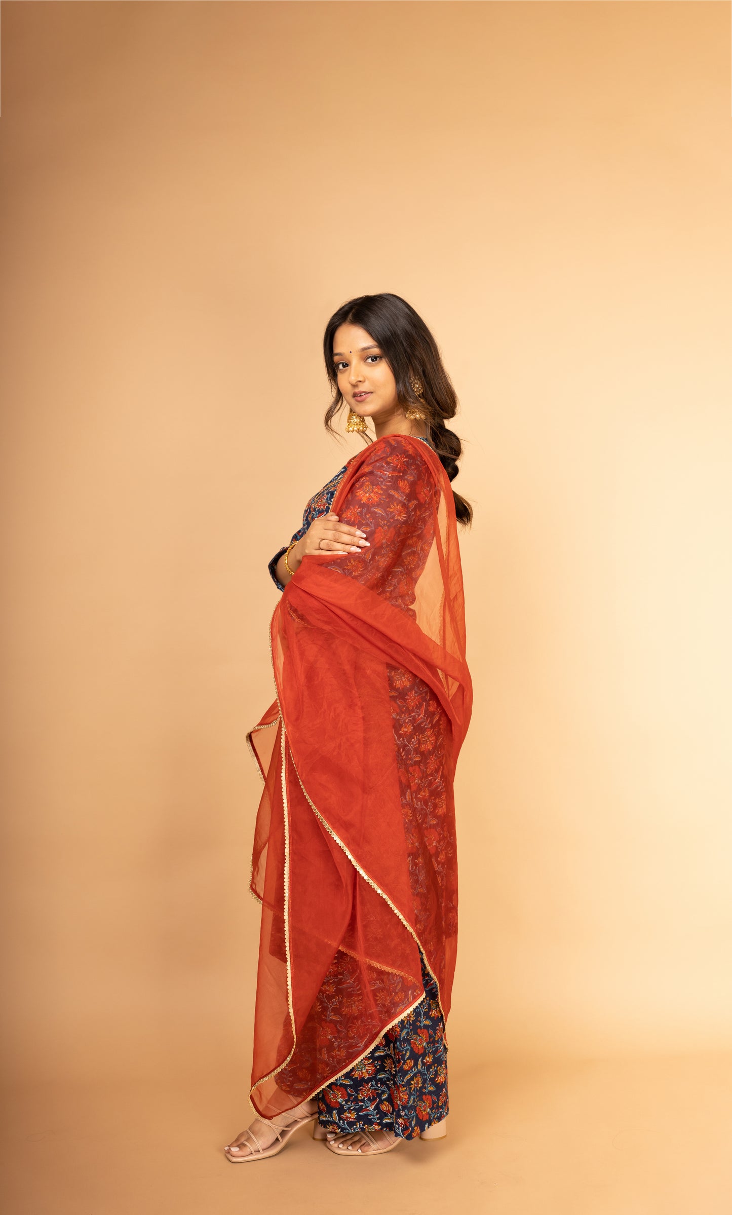 Floral Hand Embroidered Suit (3-piece set)