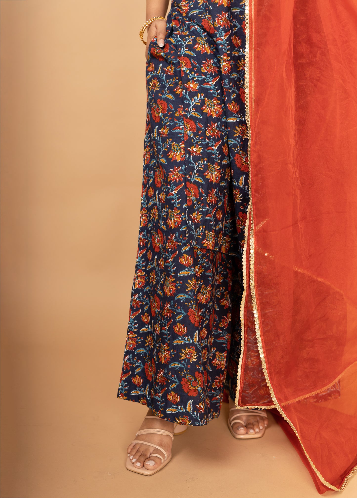 Floral Hand Embroidered Suit (3-piece set)