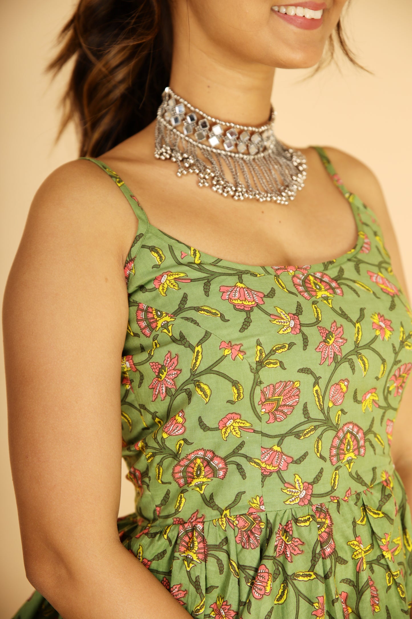 Palm Green Gota Patti Sharara Set