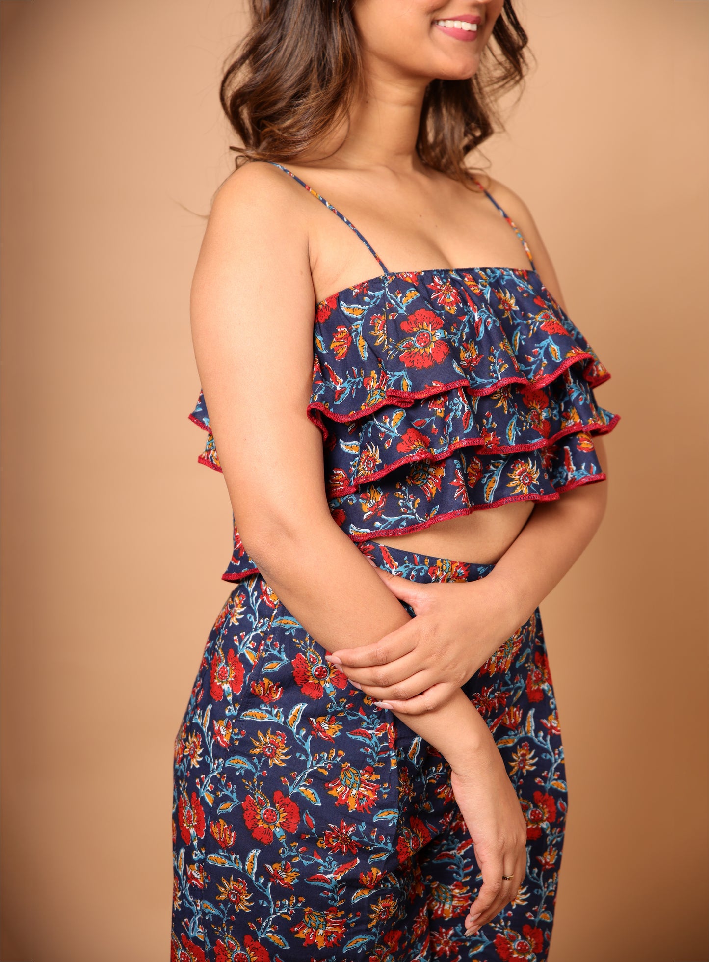 Moon Flower Blue Co-ord Set