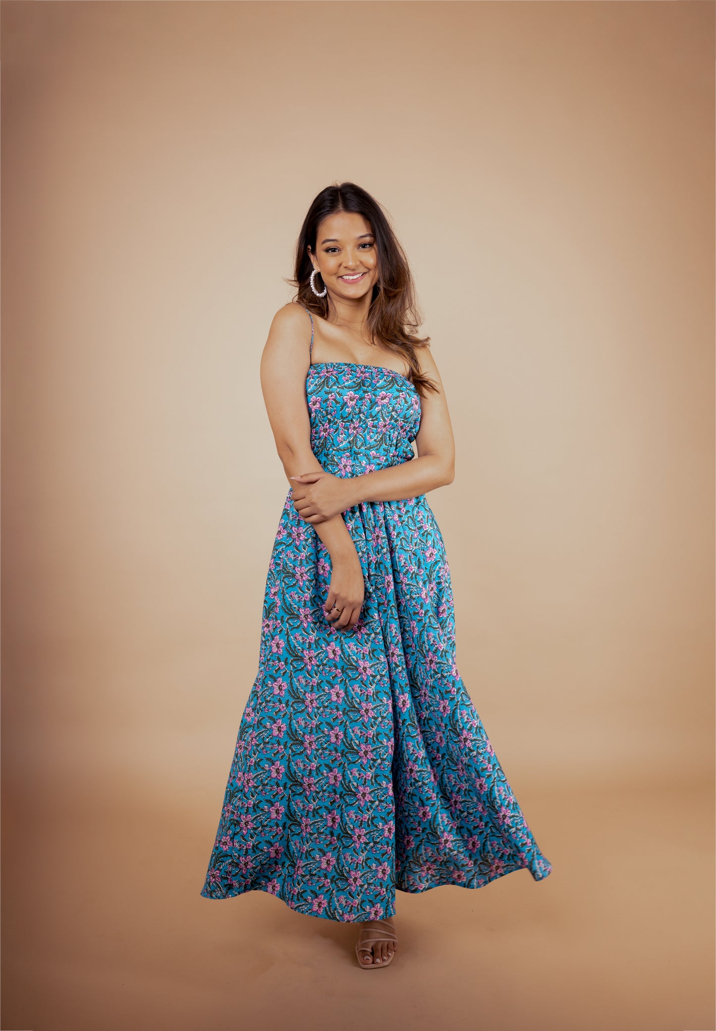 Blue Blossom Maxi Dress