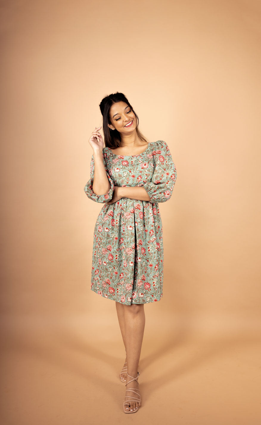 Garden by the Sea Skater Dress