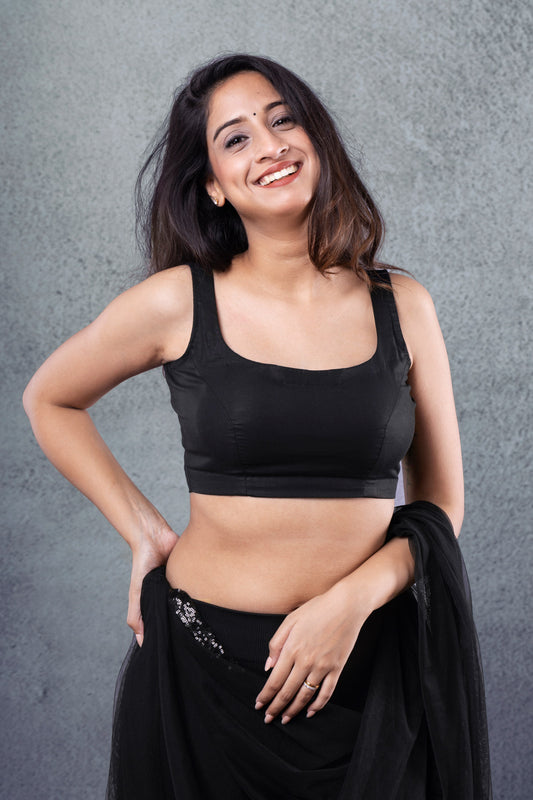 Black Rubia Sleeveless Blouse