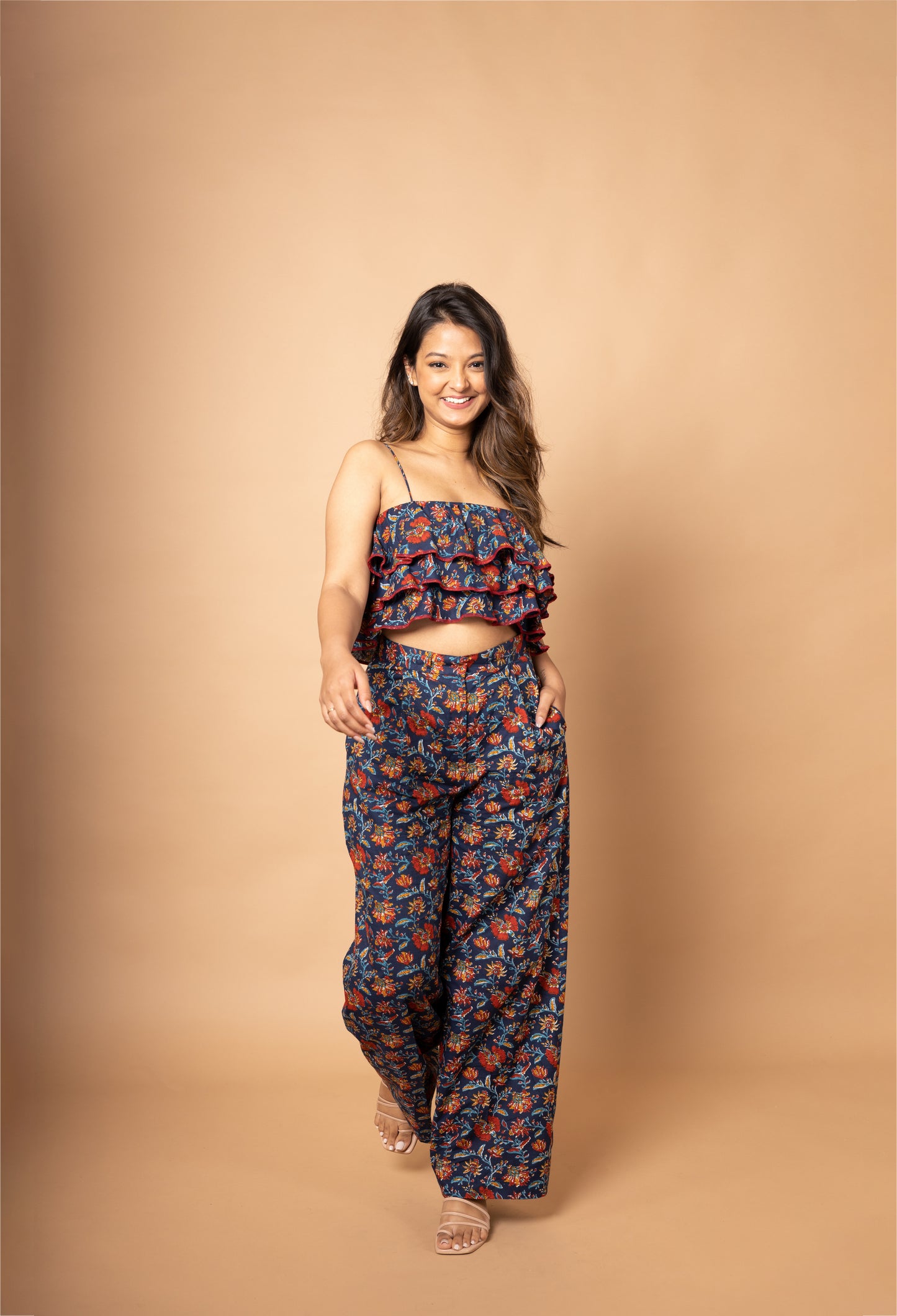 Moon Flower Blue Co-ord Set