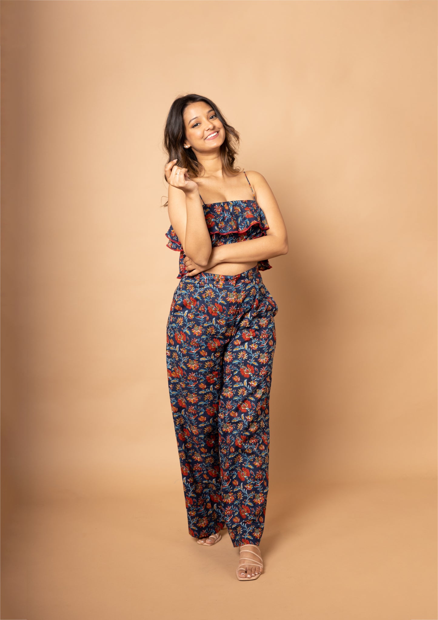 Moon Flower Blue Co-ord Set