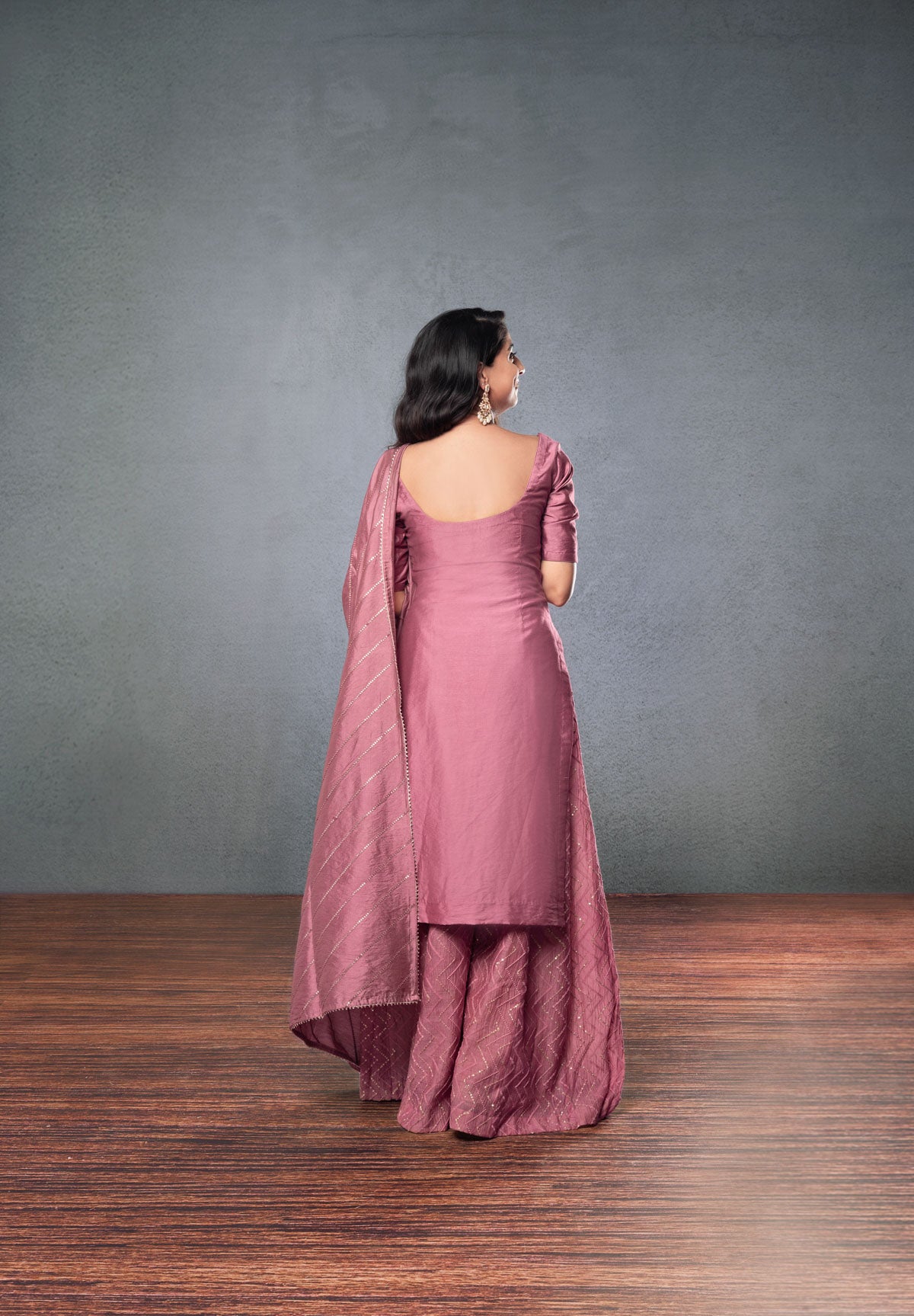 Palazzo Set - Onion Pink (3-piece Set)