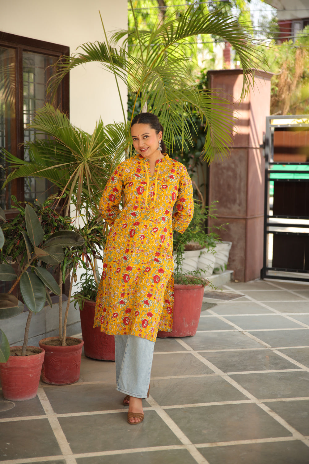 Long Mustard Kurti