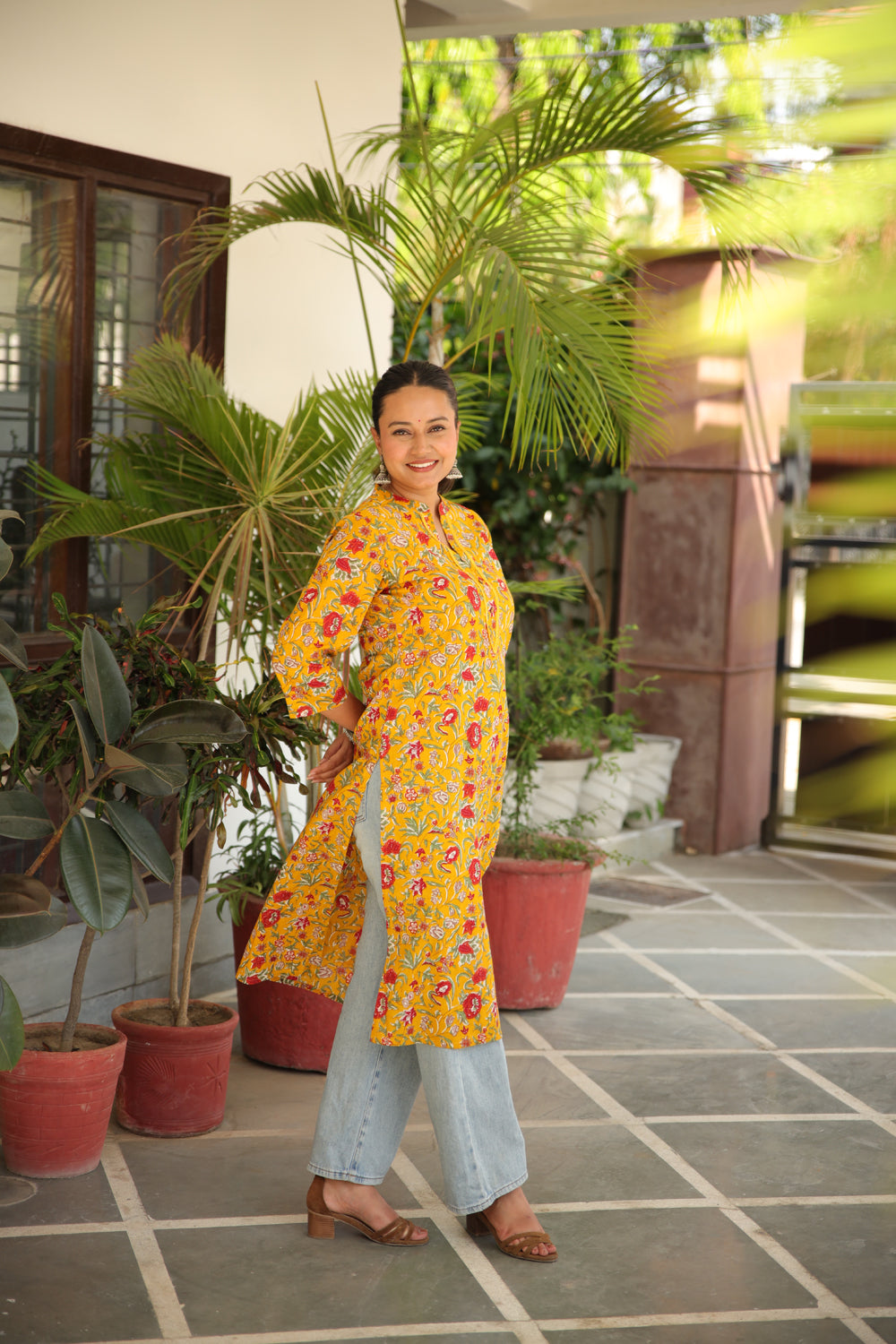 Long Mustard Kurti