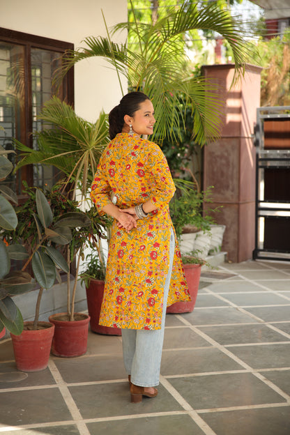 Long Mustard Kurti