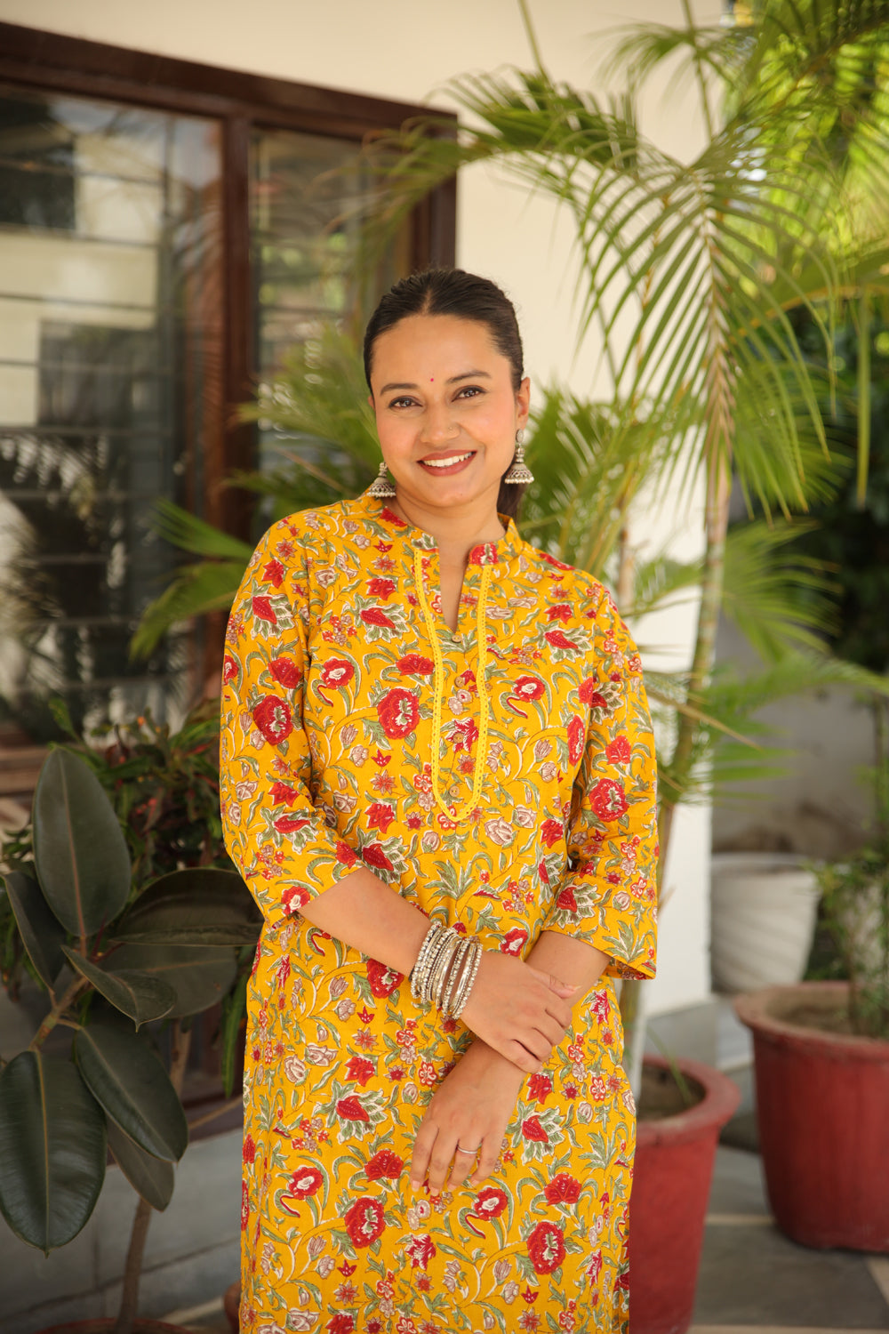 Long Mustard Kurti