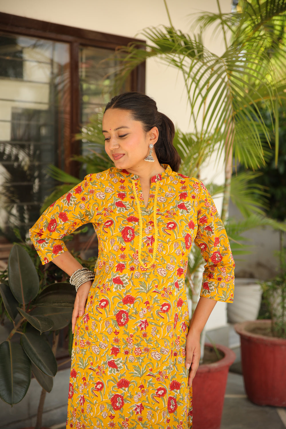 Long Mustard Kurti
