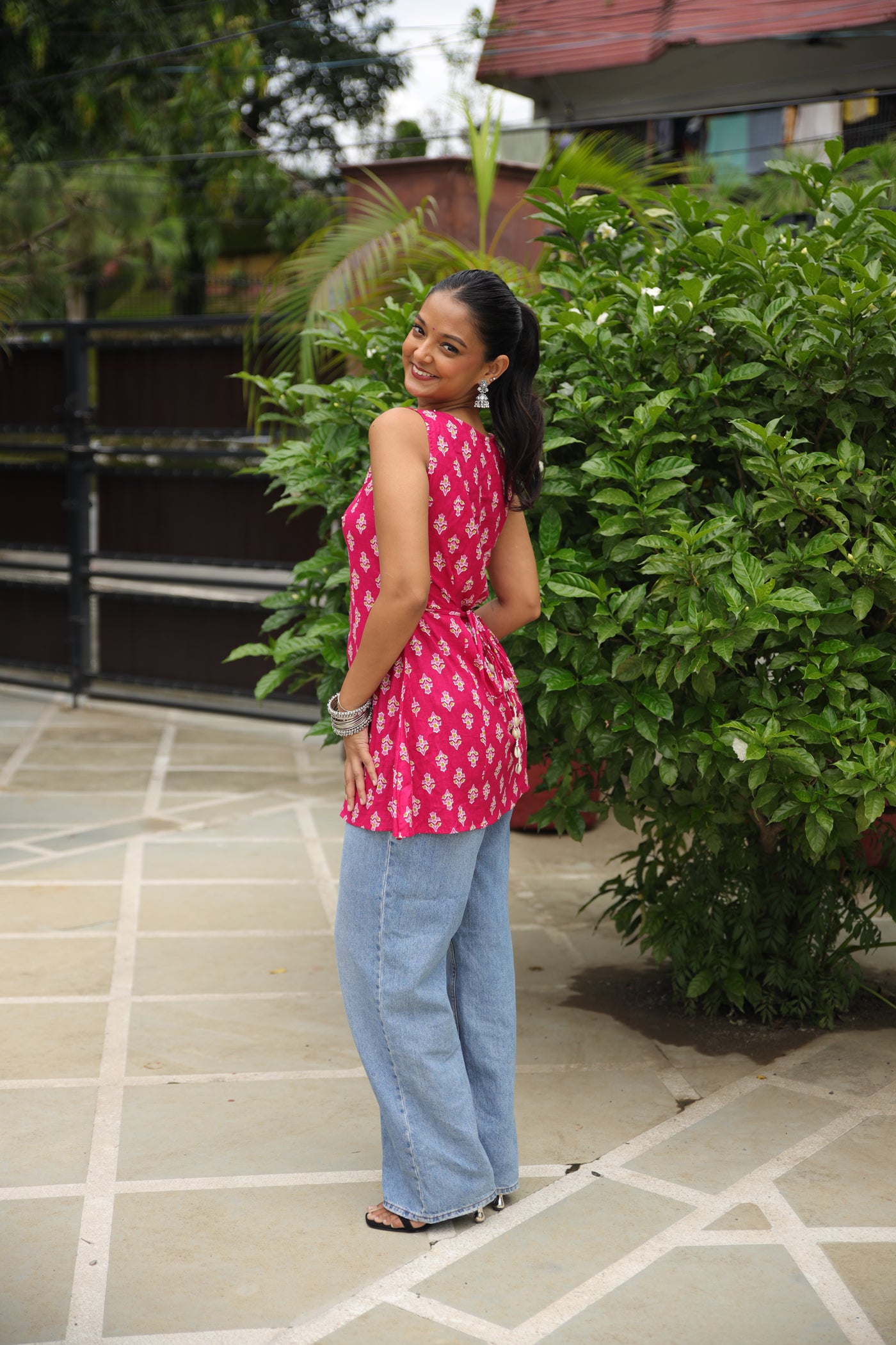 La La Pink Short Kurti