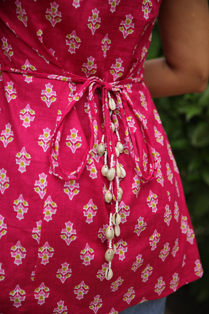 La La Pink Short Kurti
