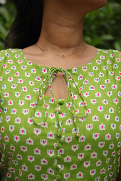 Kairi Green Short Kurti