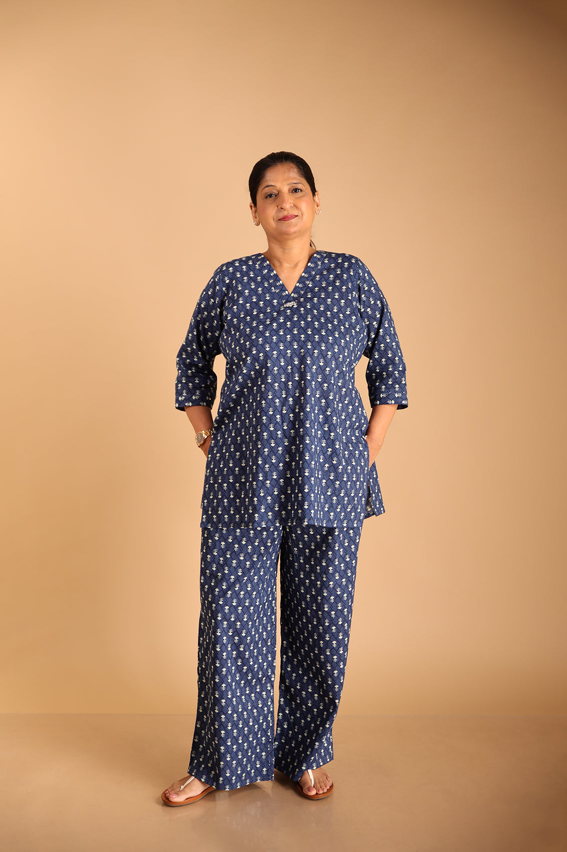 Blue Booti Lounge Wear Set