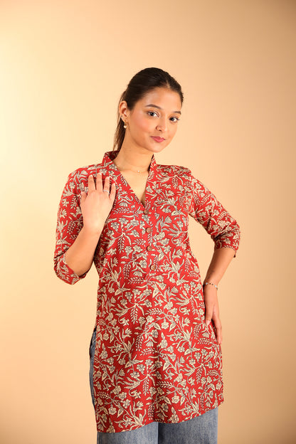 Maroon Short Kurti