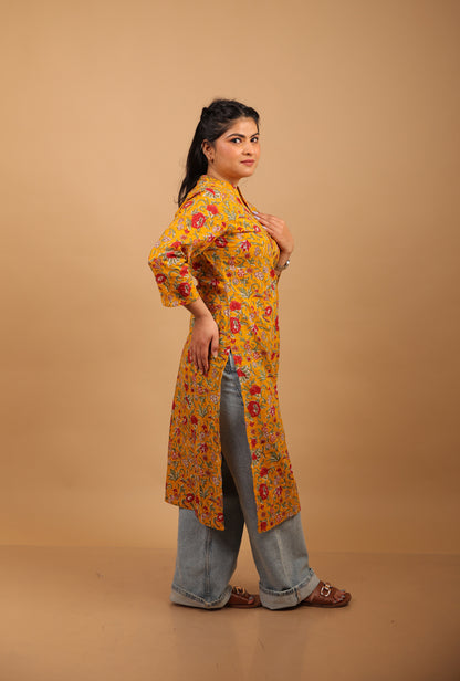 Long Mustard Kurti