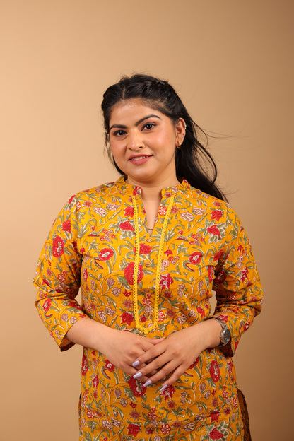 Long Mustard Kurti