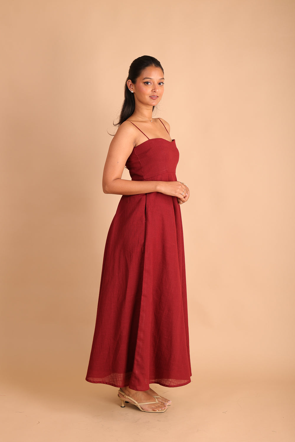 Maroon Maxi Dress
