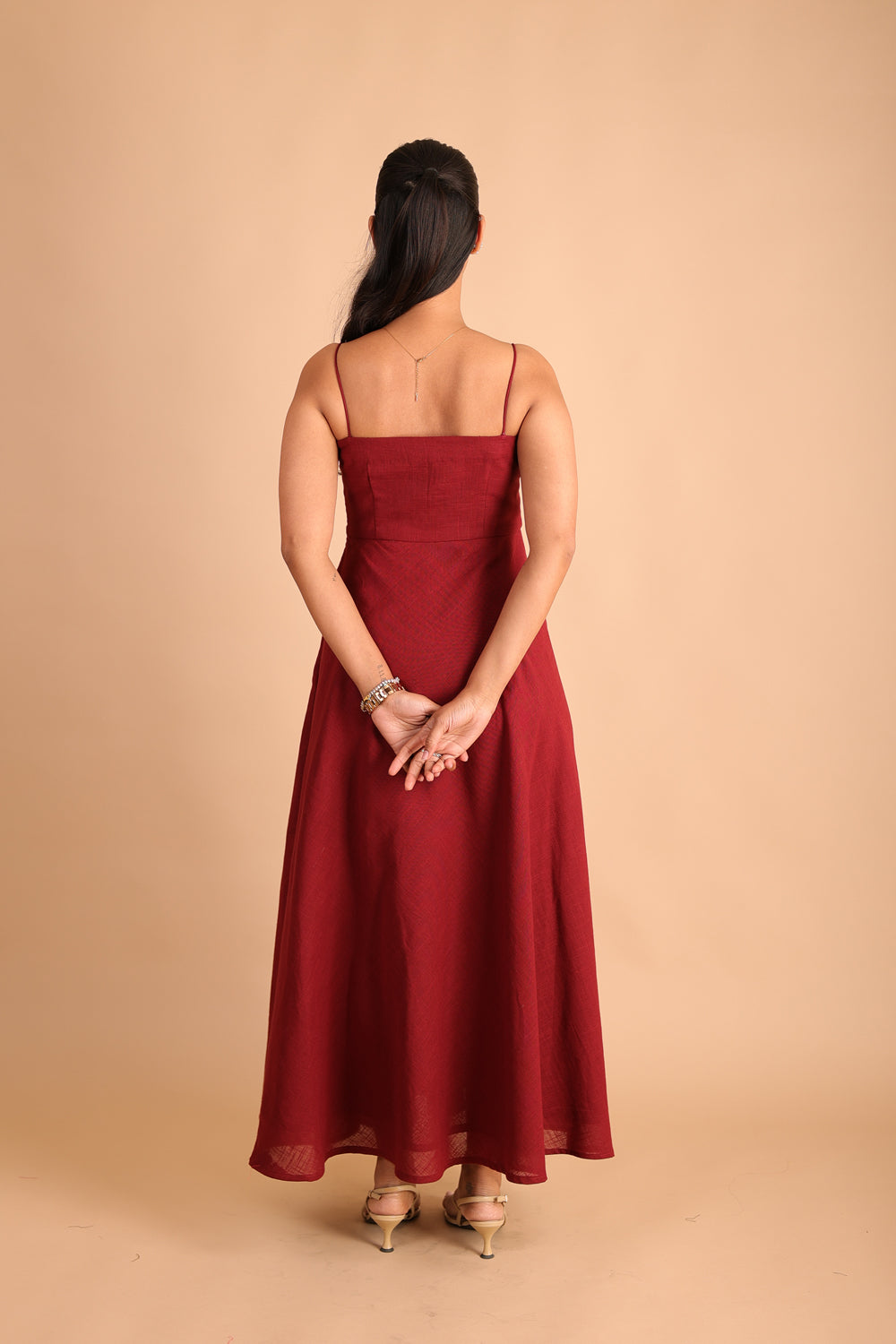 Maroon Maxi Dress