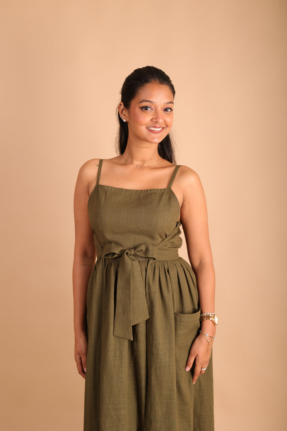 Army Green Maxi Dress