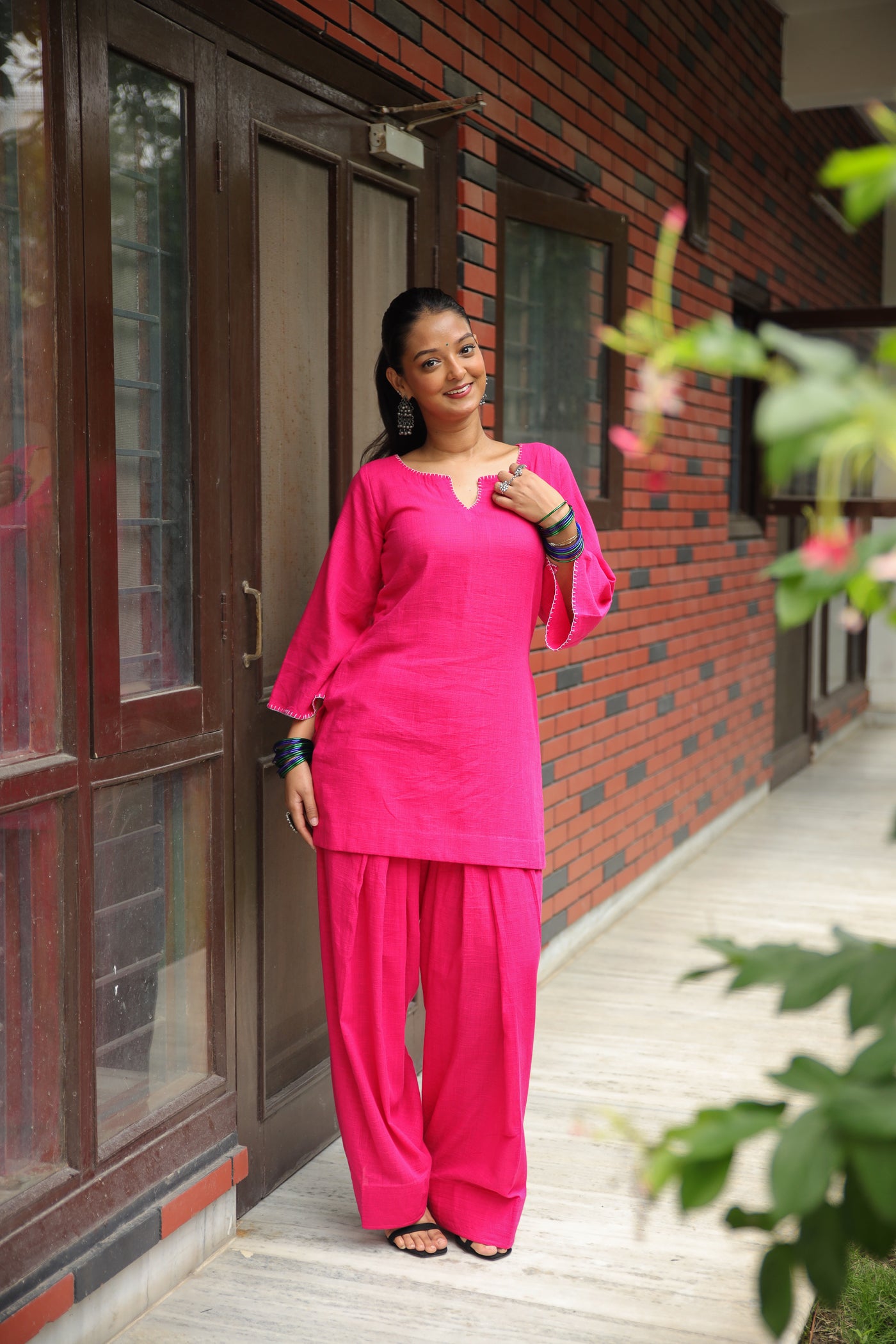 Gulabi Rang Farshi Set