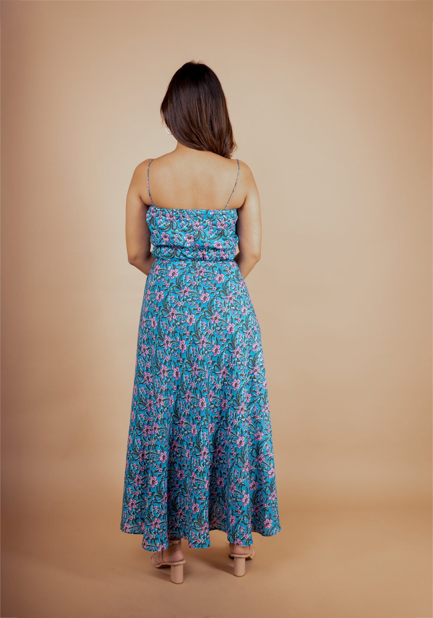 Blue Blossom Maxi Dress